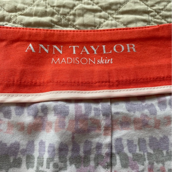 Ann Taylor Madison Skirt Pink Purple 2P - Picture 4 of 8